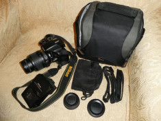 KIT - DSRL NIKON D5100 + Obiectiv AF-S DX NIKKOR 18-55 + Filtru + Card + Geanta! foto