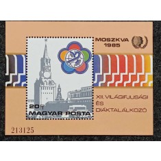 Ungaria 1985 - Summit tineret la Moscova, colita neuzata