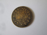 Medalie 14 iulie,ziua nationala a Republicii Franceze aproximativ 1890, Europa