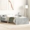 vidaXL Cadru de pat mic single, gri beton, 75x190 cm, lemn prelucrat