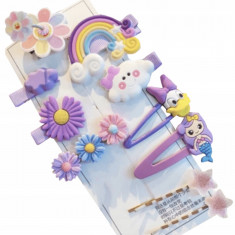 VIOLET MARGARETĂ SIRENA DAISY CLIP SET 10 PIESE