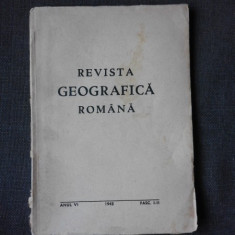 REVISTA GEOGRAFICA ROMANA FASC I-II/1943, DIRECTOR N.AL.RADULESCU