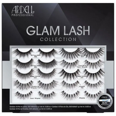 Gene Ardell - Glam Lash Collection - 10 tipuri + lipici 1g foto