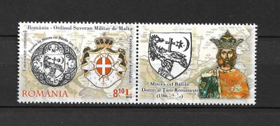 2012 - EMISIUNE COMUNA ROMANIA - MALTA, VINIETA, MNH - LP 1961d foto