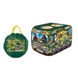 Cort de joaca pentru copii Vehicul Militar, pliabil, cu husa de transport, 112x70x75 cm