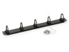 Organizator Cabluri Orizontal Triton 1U, 5 inele click-in 35x30mm, Negru, Rack 1.5U