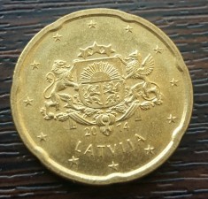 (M2077) MONEDA LITUANIA - 20 EUROCENT 2014 foto