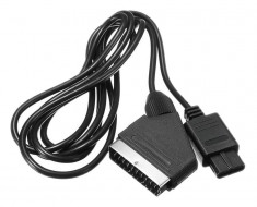 Cablu Scart RGB Pal compatibil Nintendo N64, Active, 1.8m, mufa analog, euroscart cu video si sunet audio foto