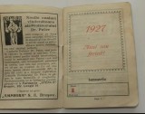 1927 Calendar de buzunar de notițe cu Reclame