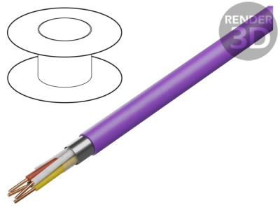 Cablu EiB/KNX Cu Verde 2x2x0,8mm foto