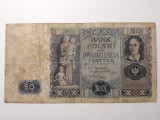 BANCNOTA VECHE POLONIA - 20 ZLOTI 1936