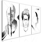 Cumpara ieftin Tablou - Facial Composition (3 Parts) 120x60 cm