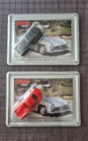 Set 2 machete colectie Schuco Mercedes-Benz 300 SL Gullwing - editie limitata 1:87, in blister cu placute metalice + BONUS 2 epave: Busch / Schuco
