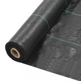Membrană antiburuieni &amp; antirădăcini, negru, 2 x 25 m, PP