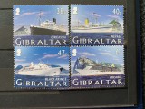 PC354 - GIBRALTAR 2005 VAPOARE DE LINIE, serie MNH, 4v, Nestampilat