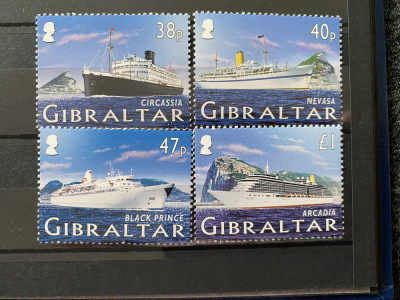 PC354 - GIBRALTAR 2005 VAPOARE DE LINIE, serie MNH, 4v foto