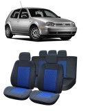 Cumpara ieftin Set Huse scaune auto VW GOLF IV (1997 - 2004) Albastru