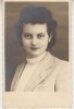 QW18 48 - Fotografie foarte veche - frumoasa domnisoara - anii 1950, Alb-Negru, Romania 1900 - 1950, Portrete
