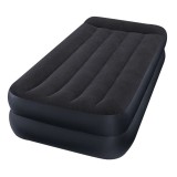 Saltea gonflabila cu pompa Intex, 191 x 99 x 42 cm, invelis plusat