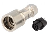 Conector Circular Mufă Mamă 8 PIN fără Contacte pe Cablu