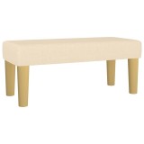 Cumpara ieftin Banca, crem, 70x30x30 cm, textil