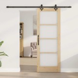 vidaXL Ușă Glisantă Manual ORKDAL Maro 73.5 x 198.5 cm Lemn și metal