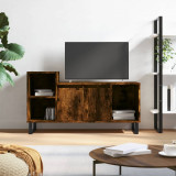 Comoda TV, stejar fumuriu, 100x35x55 cm, lemn prelucrat GartenMobel Dekor, vidaXL