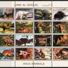 Umm al-Kaiwain 1972 Mi 1146/61 MNH - Animale (II) (format mic 45€)