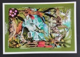 R.CENTRAFRICA -DINOZAURI-1 S/SH-CTO-OBLITERAT - R CAF 188, Africa, Fauna