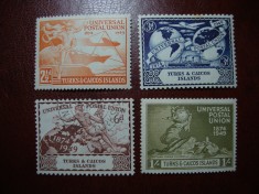 TURKS &amp; CAICOS 1949 SERIE UPU