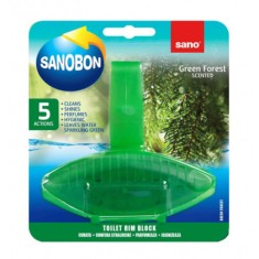 Odorizant pentru Vasul Toaletei SANO Bon 55 g, Parfum Pin, Verde, Odorizant pentru Toaleta, Detergent pentru Toaleta, Odorizant Vas de Toaleta Sano, D foto
