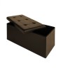 Banca Pliabila Maro cu Depozitare 80L, Piele Ecologica, 80x40x40cm, Pouf, Cutie Depozitare