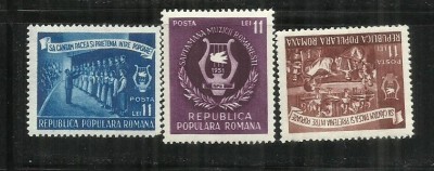 ROMANIA 1951 - SAPTAMANA MUZICII, MNH - LP 288 foto