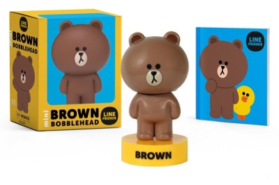 Line Friends Mini Brown Bobblehead foto