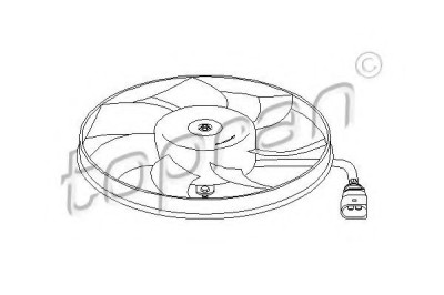 Ventilator, radiator VW EOS (1F7, 1F8) (2006 - 2016) TOPRAN 111 285 foto