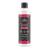 Ulei de masaj LUXURIA Quintessence Berry Hibiscus, cu vitamina E și feromoni, cu aromă de zmeură și hibiscus, 150 ml