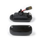 Set 2 lampi semnalizare laterala fumurie LED AUDI A3 S3 8P 2003-2008, A4 S4 RS4 B6 B7 2000-2005, A4 S4 RS4 B8 2005-2008, A6 S6 RS6 C5 2000-2005, A6 S6