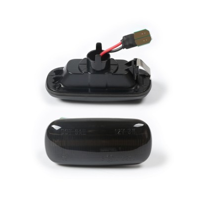 Set 2 lampi semnalizare laterala fumurie LED AUDI A3 S3 8P 2003-2008, A4 S4 RS4 B6 B7 2000-2005, A4 S4 RS4 B8 2005-2008, A6 S6 RS6 C5 2000-2005, A6 S6 foto
