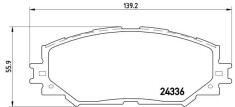 BREMBO P 83 082 PRIME LINE set placute frana,frana disc