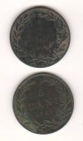 SV * Romania LOT 5 BANI 1867 * Ambele semnaturi Watt + Heaton * Regele Carol I