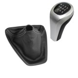 Nuca schimbator viteze, 6 viteze cu manson MARTI-NIK 15 pentru BMW Serie 3 E90 E91 E92 E93 2005-2013, piele