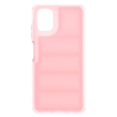 Husa pentru samsung galaxy a06, perne de aer, antisoc, pink foto