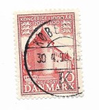Danemarca - Regatul Danemarcei la 1000 de ani, 1954 - 30 ore, obliterat