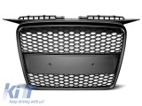 Grila mata neagra tip RS potrivita pentru Audi A3 hatchback, Sportback 2005-2008 fara gauri pentru senzori de parcare Performance AutoTuning