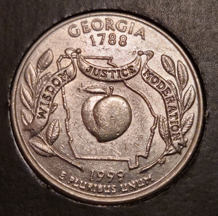 25 centi USA - SUA - 1999 P - Georgia (States + Territories)