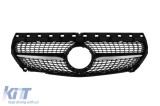 Grilaj crom/negru cu diamant, potrivit pentru Mercedes CLA C117 2013-2018, fara deschidere pentru camera Performance AutoTuning