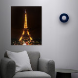 Tablou decorativ cu lumina LED - &bdquo;Turnul Eiffel&rdquo; - 38 x 48 cm - 58485