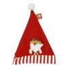 Caciula mos craciun, cu ornament mos craciun, universala, textil, rosu, Oem