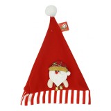 Caciula mos craciun, cu ornament mos craciun, universala, textil, rosu