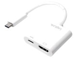 Adaptor USB 3.0 HDMI cu USB C Power Delivery și mufă USB C